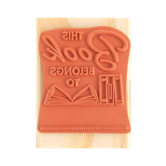 6 Pack: This Book Belongs To Wood Stamp by Recollections®